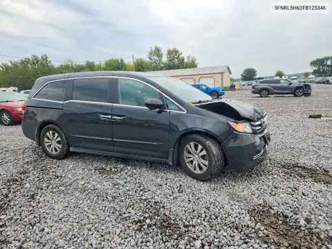 2015 Honda Odyssey Exl VIN 5FNRL5H63FB125346 фото 4