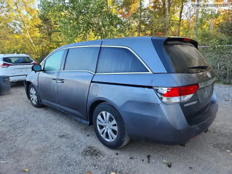 5FNRL5H6XGB511330 — 2016 Honda Odyssey, фото 2 с аукциона Copart, Передняя часть