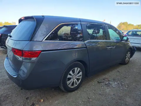 5FNRL5H6XGB511330 — 2016 Honda Odyssey, фото 3 с аукциона Copart, Передняя часть