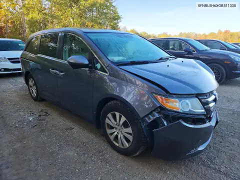 5FNRL5H6XGB511330 — 2016 Honda Odyssey, фото 4 с аукциона Copart, Передняя часть