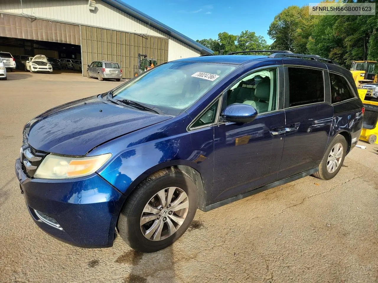 5FNRL5H66GB001623 Honda Odyssey 2016 — повреждение Передняя часть, фото до ремонта