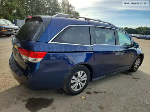 5FNRL5H66GB001623 — 2016 Honda Odyssey, фото 3 с аукциона Copart, Передняя часть