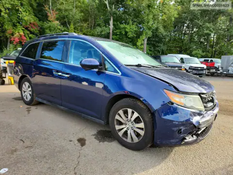 5FNRL5H66GB001623 — 2016 Honda Odyssey, фото 4 с аукциона Copart, Передняя часть