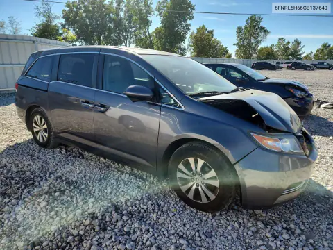 2016 Honda Odyssey Exl VIN 5FNRL5H66GB137640 фото 4