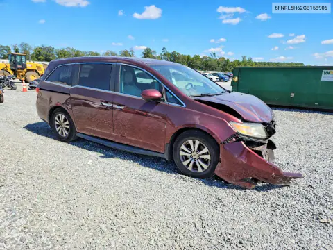 2016 Honda Odyssey Exl VIN 5FNRL5H62GB158906 фото 4