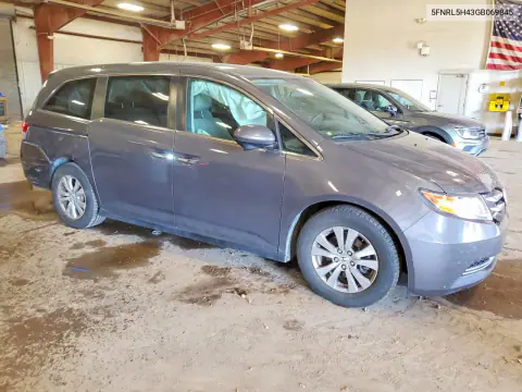 2016 Honda Odyssey Ex VIN 5FNRL5H43GB069845 фото 4