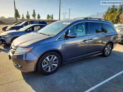5FNRL5H93GB050059 — 2016 Honda Odyssey, Передняя часть, фото до ремонта