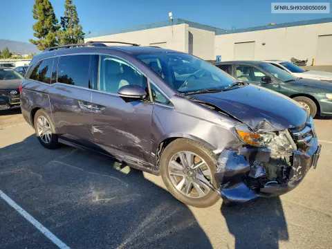 2016 Honda Odyssey Touring VIN 5FNRL5H93GB050059 фото 4