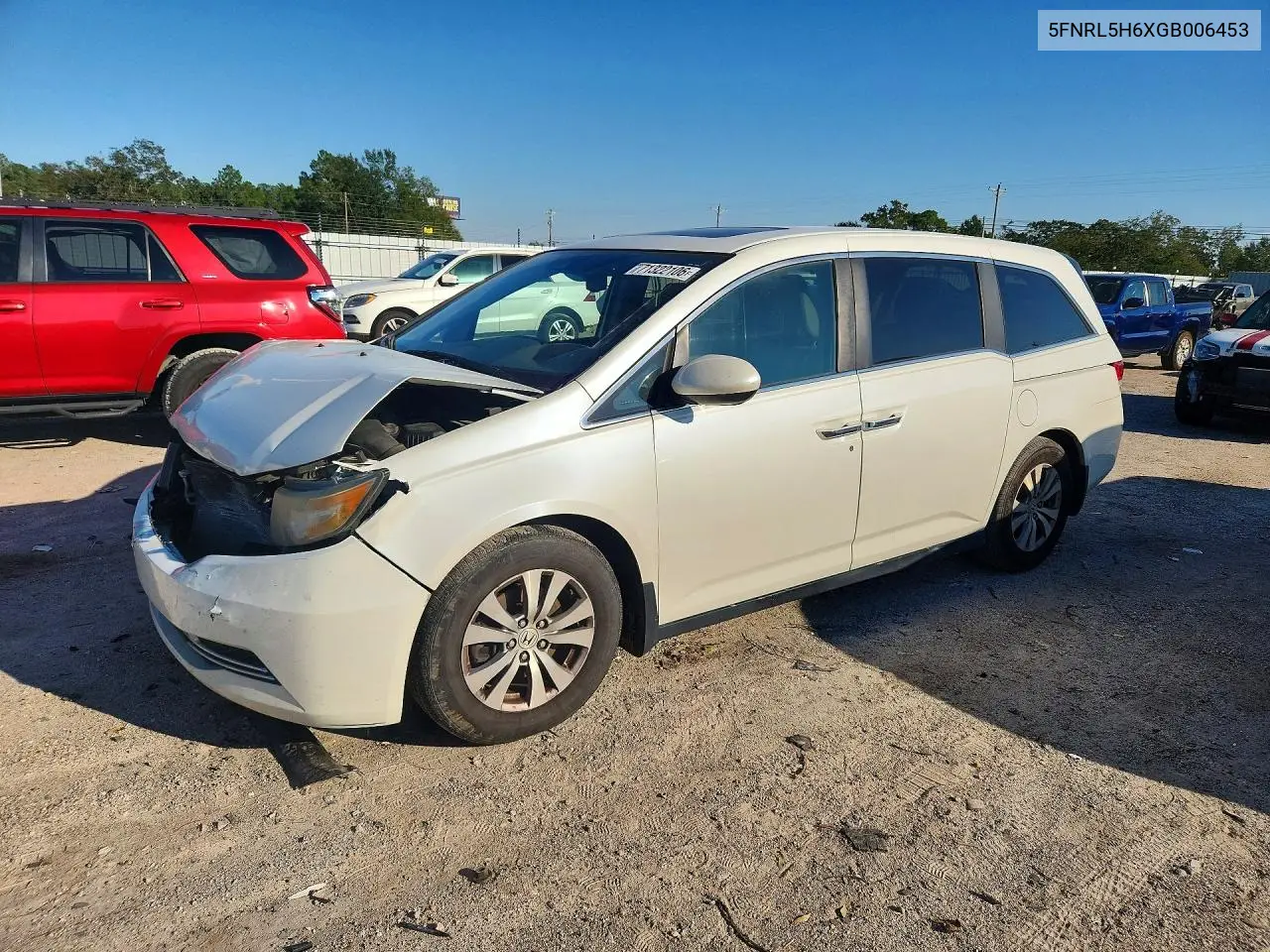 2016 Honda Odyssey Exl VIN 5FNRL5H6XGB006453 фото 1