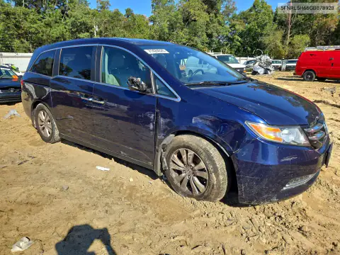 5FNRL5H66GB078928 — 2016 Honda Odyssey, фото 4 с аукциона Copart, Передняя часть