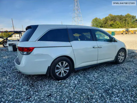 2016 Honda Odyssey Exl VIN 5FNRL5H67GB127005 фото 3