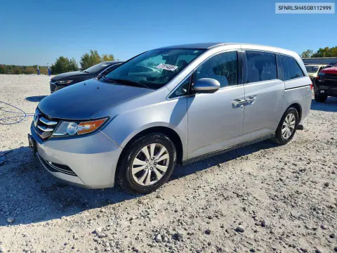 5FNRL5H45GB112999 — 2016 Honda Odyssey, Передняя часть, фото до ремонта