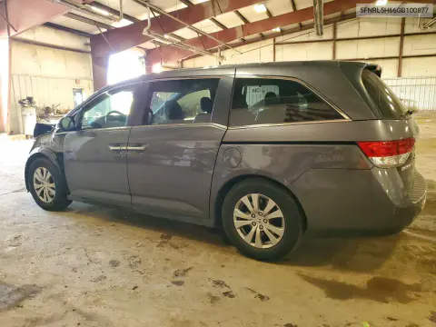 2016 Honda Odyssey Exl VIN 5FNRL5H66GB100877 фото 2