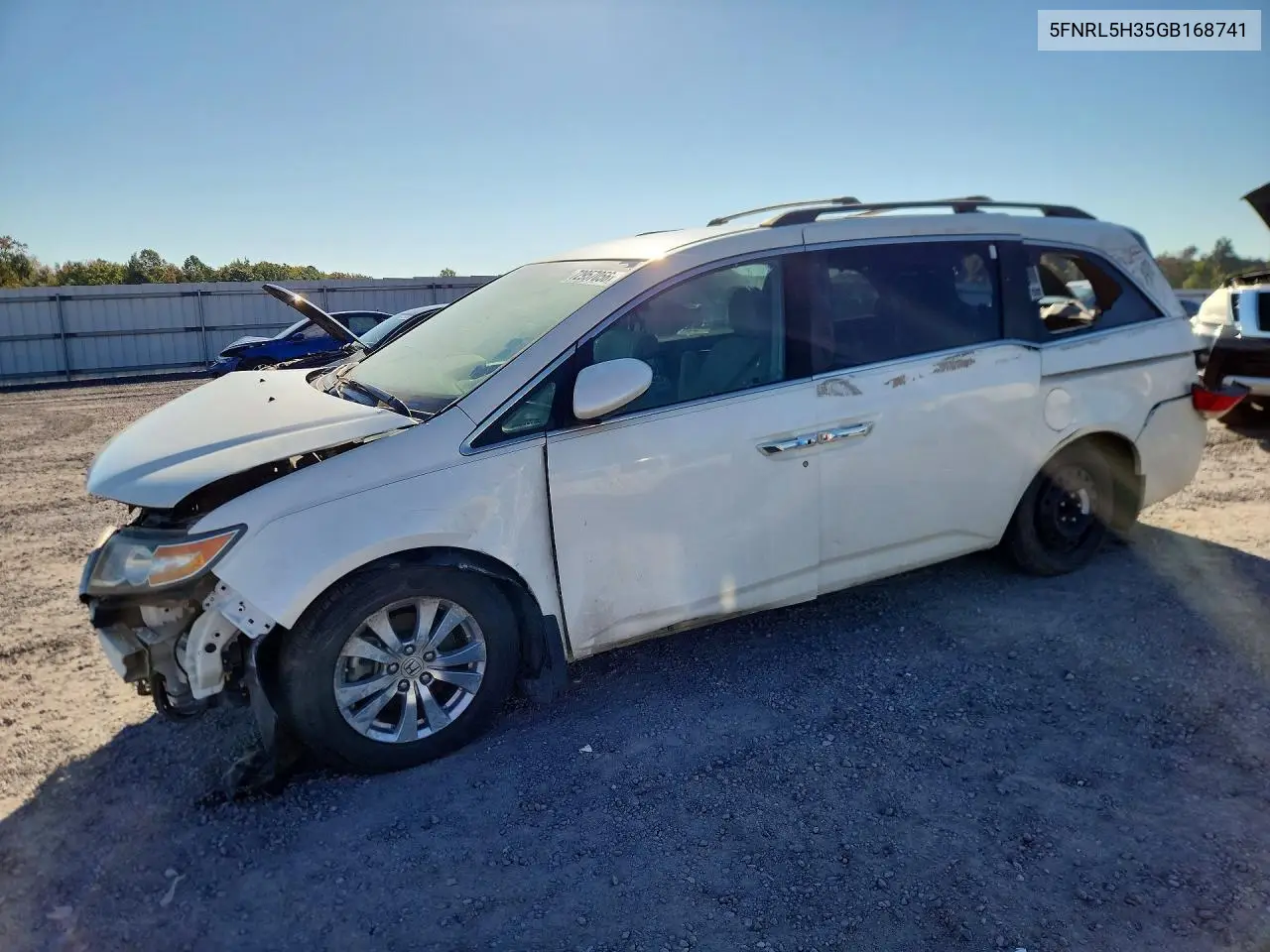 5FNRL5H35GB168741 Honda Odyssey 2016 — повреждение Передняя часть, фото до ремонта