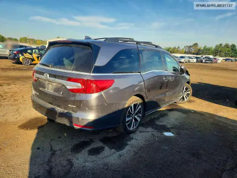 2018 Honda Odyssey Elite VIN 5FNRL6H95JB031137 фото 3