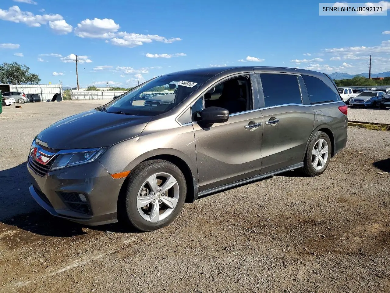 2018 Honda Odyssey Ex VIN 5FNRL6H56JB092171 фото 1