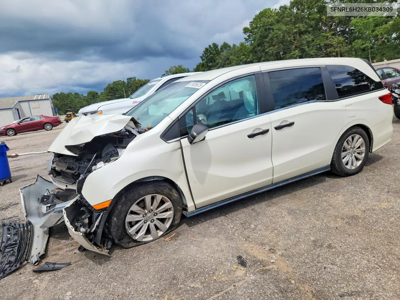 2019 Honda Odyssey Lx VIN 5FNRL6H26KB034309 фото 1