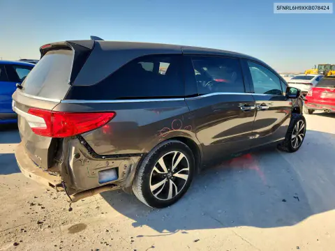 2019 Honda Odyssey Elite VIN 5FNRL6H9XKB078424 фото 3