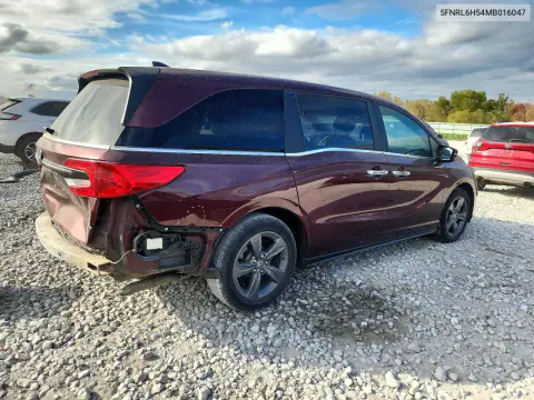 5FNRL6H54MB016047 — 2021 Honda Odyssey, фото 3 с аукциона Copart, Задняя часть