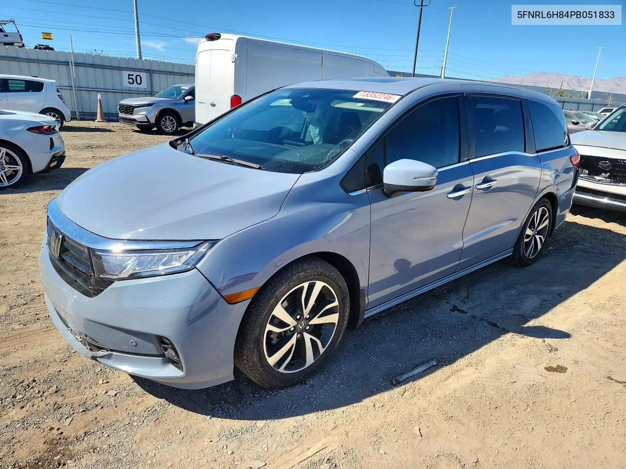 5FNRL6H84PB051833 Honda Odyssey 2023 — повреждение Передняя часть, фото до ремонта