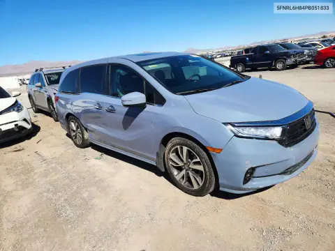 5FNRL6H84PB051833 — 2023 Honda Odyssey, фото 4 с аукциона Copart, Передняя часть