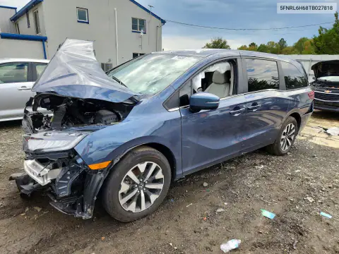 5FNRL6H68TB027818 — 2026 Honda Odyssey, Передняя часть, фото до ремонта