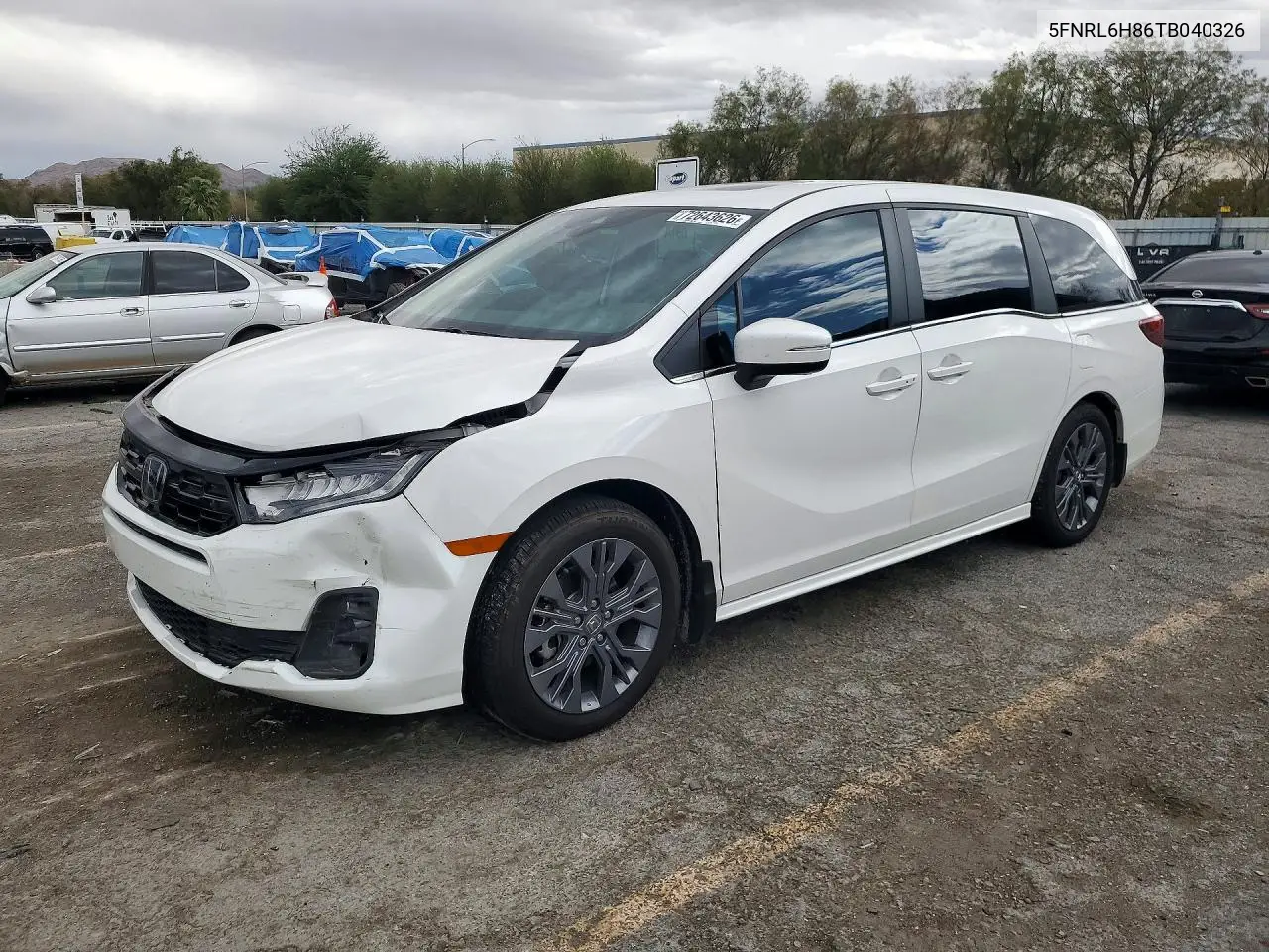 5FNRL6H86TB040326 Honda Odyssey 2026 — повреждение Передняя часть, фото до ремонта