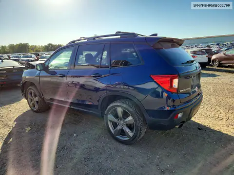 2019 Honda Passport Touring VIN 5FNYF8H95KB002799 фото 2