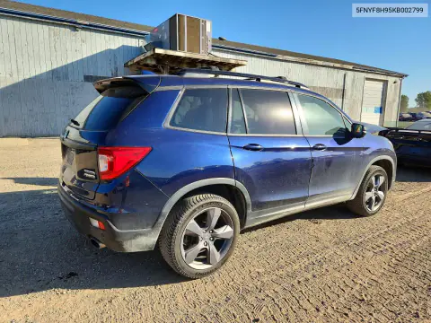 2019 Honda Passport Touring VIN 5FNYF8H95KB002799 фото 3