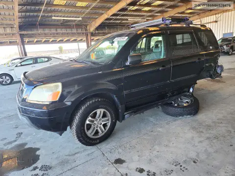 2HKYF18694H578476 — 2004 Honda Pilot, Задняя часть, фото до ремонта