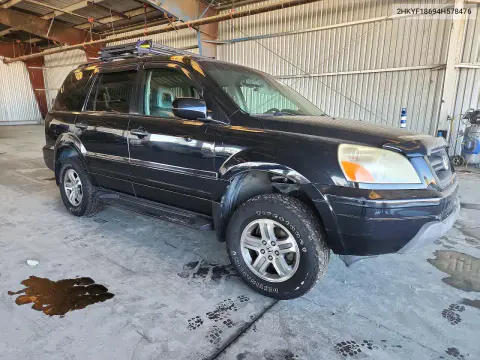 2004 Honda Pilot Exl VIN 2HKYF18694H578476 фото 4