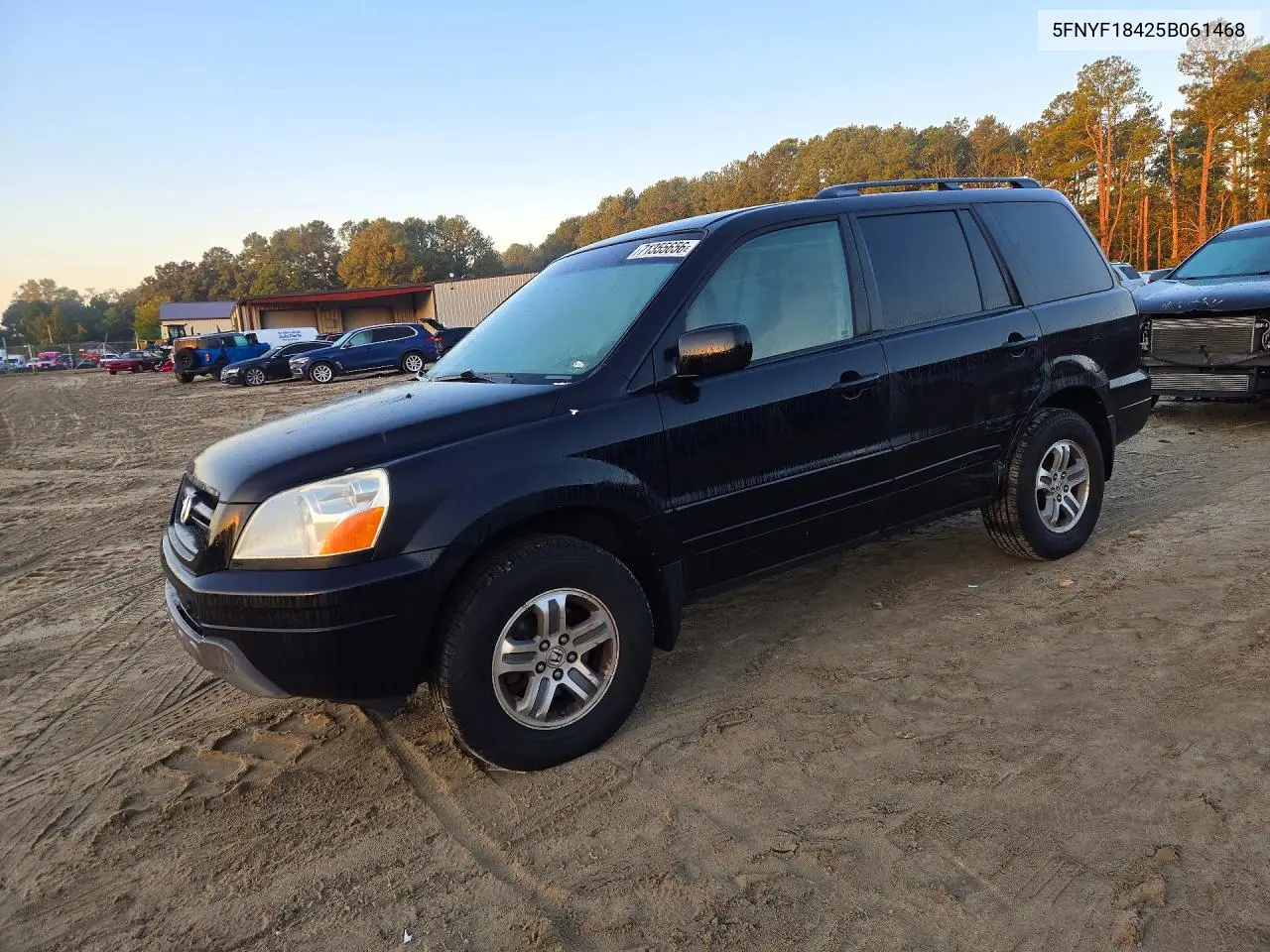 5FNYF18425B061468 Honda Pilot 2005 — повреждение Сторона, фото до ремонта