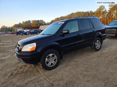 5FNYF18425B061468 — 2005 Honda Pilot, Сторона, фото до ремонта
