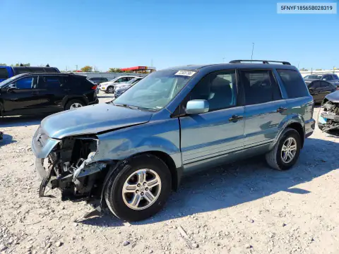 5FNYF18565B028319 — 2005 Honda Pilot, Передняя часть, фото до ремонта