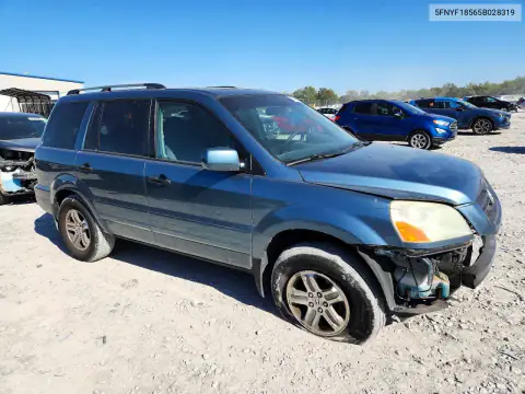 5FNYF18565B028319 — 2005 Honda Pilot, фото 4 с аукциона Copart, Передняя часть