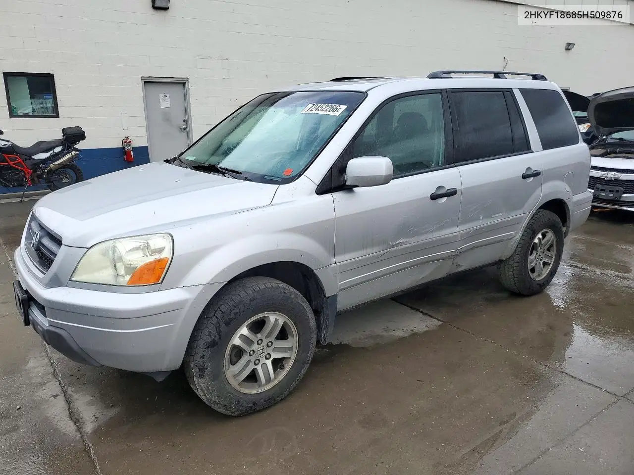 2005 Honda Pilot Exl VIN 2HKYF18685H509876 фото 1