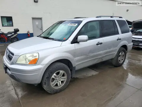 2HKYF18685H509876 — 2005 Honda Pilot, Сторона, фото до ремонта