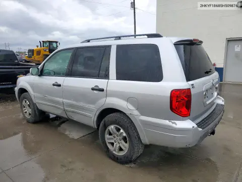 2005 Honda Pilot Exl VIN 2HKYF18685H509876 фото 2