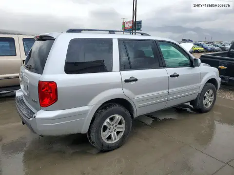 2005 Honda Pilot Exl VIN 2HKYF18685H509876 фото 3