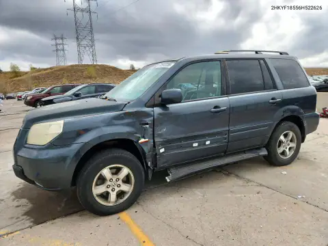 2HKYF18556H522626 — 2006 Honda Pilot, Сторона, фото до ремонта