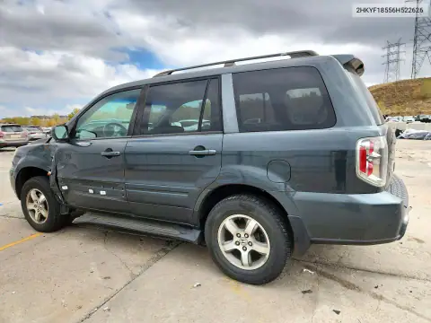 2HKYF18556H522626 — 2006 Honda Pilot, фото 2 с аукциона Copart, Сторона