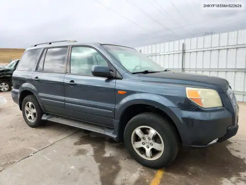2HKYF18556H522626 — 2006 Honda Pilot, фото 4 с аукциона Copart, Сторона