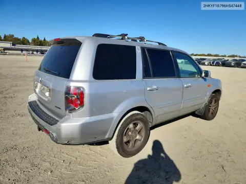 2HKYF18796H547448 — 2006 Honda Pilot, фото 3 с аукциона Copart, Передняя часть