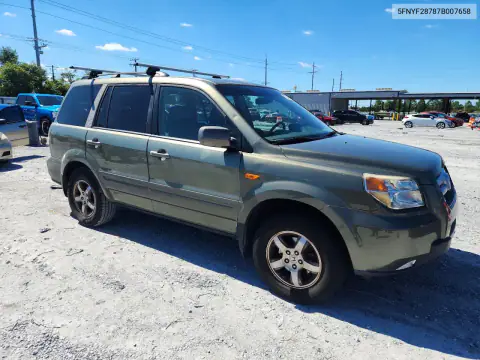 5FNYF28787B007658 — 2007 Honda Pilot, фото 4 с аукциона Copart 16.10.2026, Задняя часть