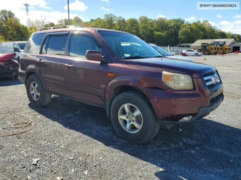 2008 Honda Pilot VIN 5FNYF18668B029824 фото 4