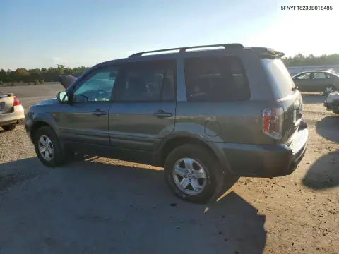 5FNYF18238B018485 — 2008 Honda Pilot, фото 2 с аукциона Copart 21.10.2026, Мелкие вмятины и царапины