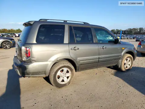 5FNYF18238B018485 — 2008 Honda Pilot, фото 3 с аукциона Copart 21.10.2026, Мелкие вмятины и царапины