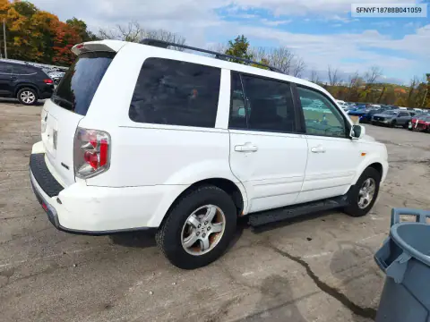 5FNYF18788B041059 — 2008 Honda Pilot, фото 3 с аукциона Copart, Мелкие вмятины и царапины