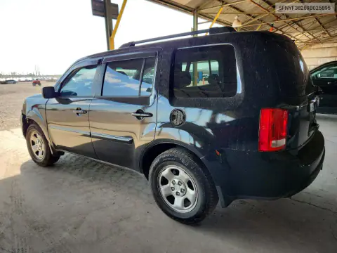 2009 Honda Pilot Lx VIN 5FNYF38269B025895 фото 2