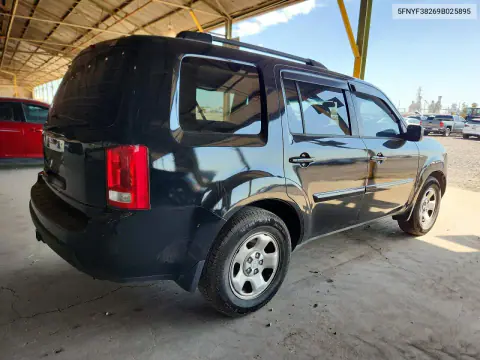 2009 Honda Pilot Lx VIN 5FNYF38269B025895 фото 3